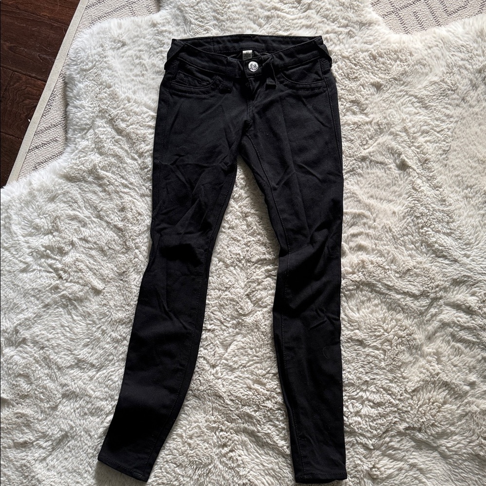 True Religion Stretch Black Skinny Pants